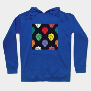 Colorful Strawberry Fruit Pattern Hoodie